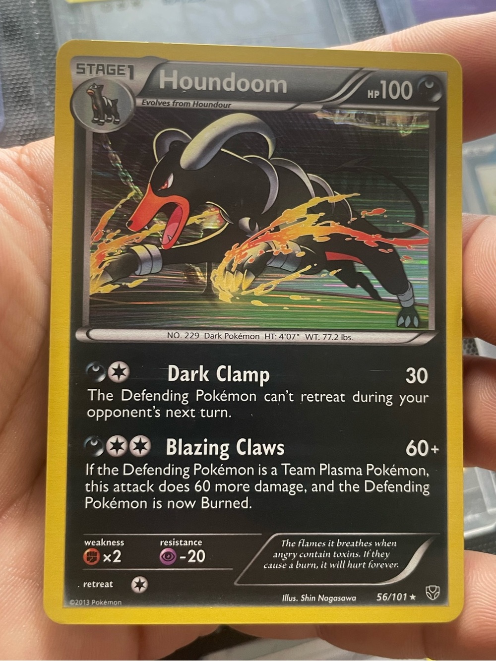 Houndoom halo pokemon card
